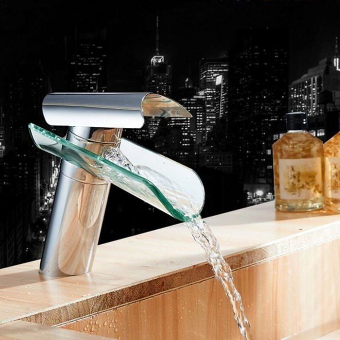 Robinet Mitigeur Lavabo Mitigeur Cascade En Verre YYV