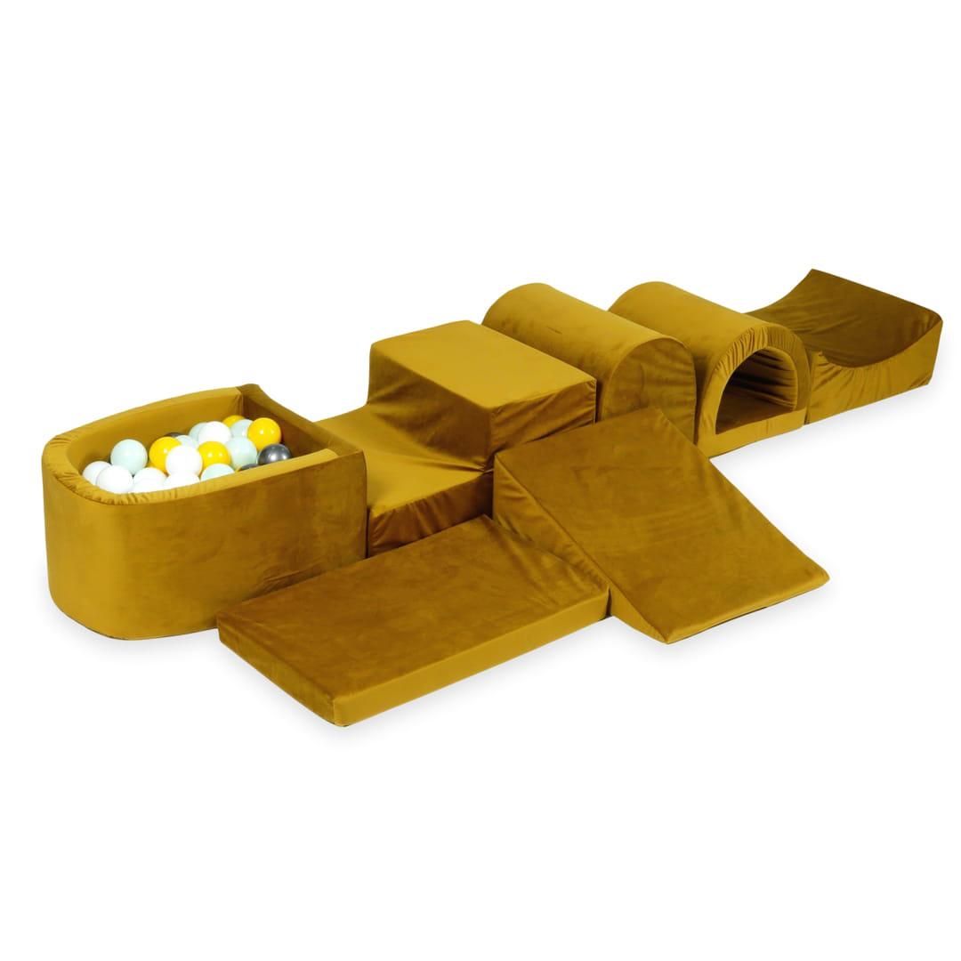 Wilwolfer Piscine à balles pour Tout-Petits : Piscine à balles en Mousse avec 100 balles colorées - Piscine à balles pour bébé avec balles - Piscine à balles Ronde Douce et Pliable