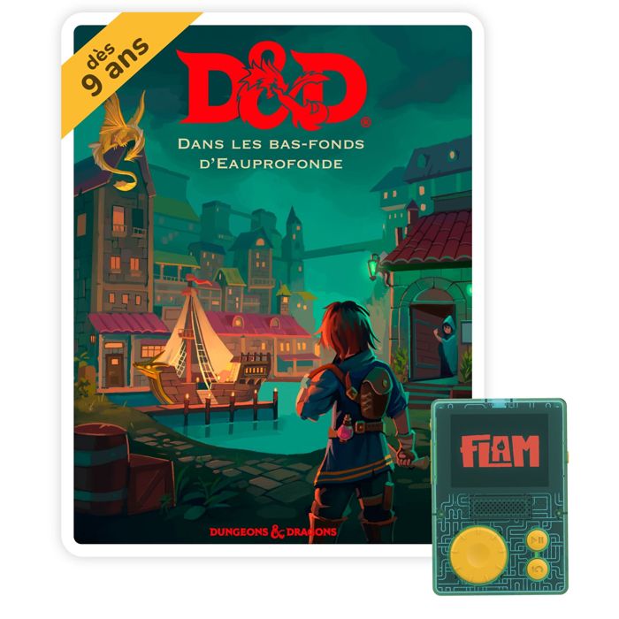 Lunii FLAM – Livre Audio Interactif Donjons & Dragons – 3h10 D'Aventure, Dès 9 Ans