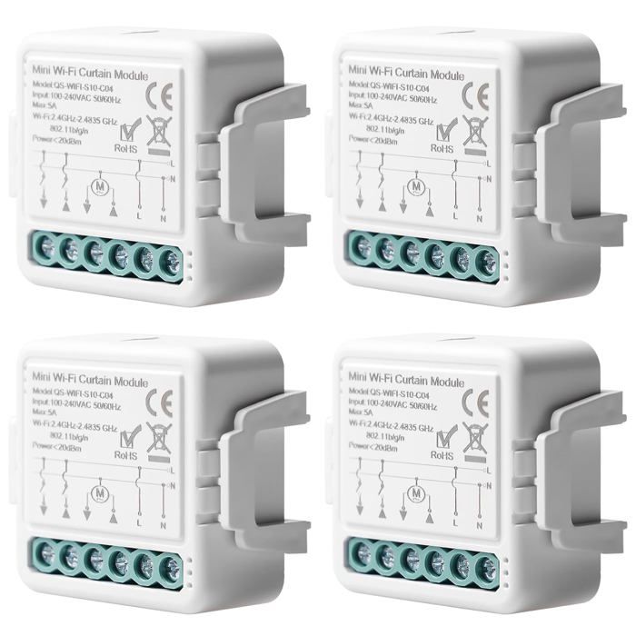 Module de Commutateur Volet Roulant WiFi 4x Tuya 2,4 GHz Alexa ...