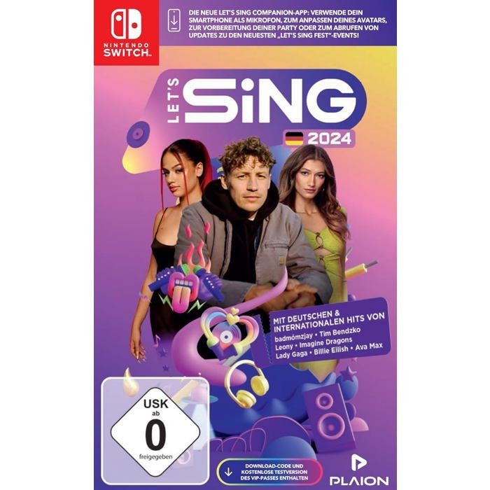 Jeu vidéo RAVENSCOURT Lets Sing 2024 Version allemande Nintendo Switch Karaoké immersif