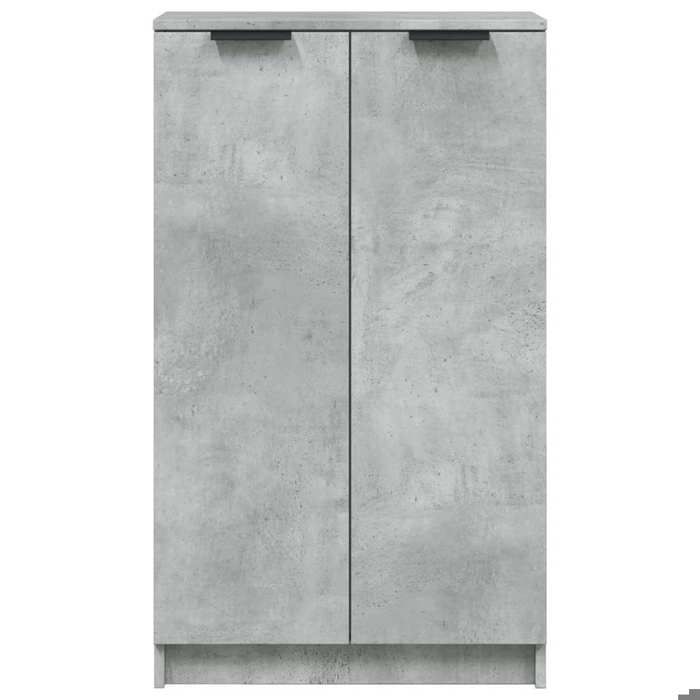 Moderne Armoire à chaussures BURKE meuble de rangement Gris béton 59x35x100 5 cm Bois dingénierie AA1705