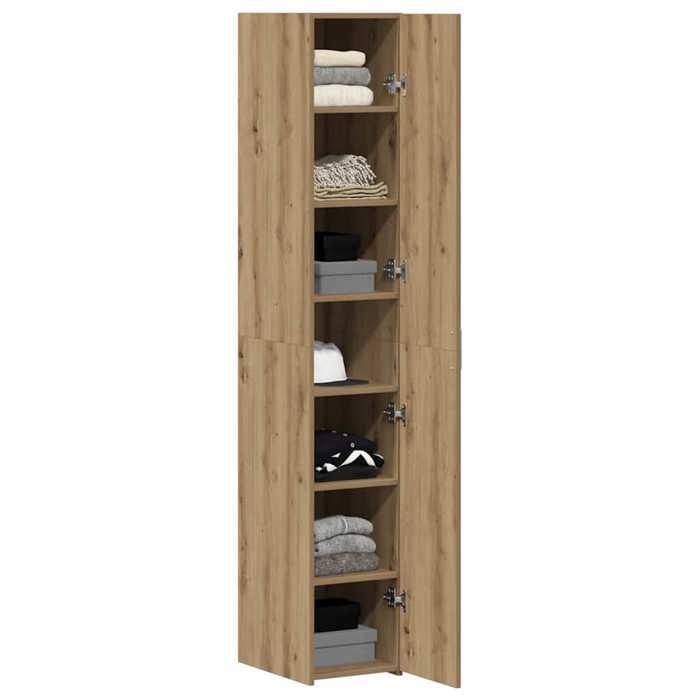 Bahut/Commode couloir - Marron SWEETY Haut Armoire 2 pcs - Chêne artisanal 30x425x185cm CL97962012122