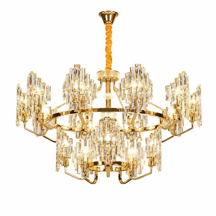 Exclusif lustre en cristal XXL Ø95 cm 15 lumières suspension de luxe avec 3 couleurs de lumière pour grands espaces