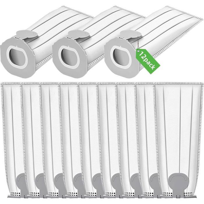 12 Sac Aspirateur Compatible pour Vorwerks Kobold VK7S VK7 FP7S FP7 Sac Filtres de Remplacement pour Kobold VK7 Filtre Sacs Acces