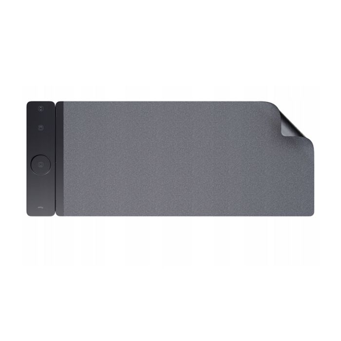 Tapis de Bureau et Souris Réversible avec Station de Charge Induction 3 en 1 Partel Gris