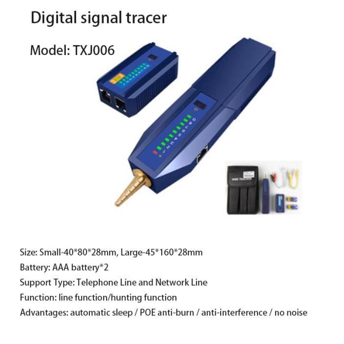 Tracker de fil-TXJ006 - Détecteur de câbles réseau Ethernet ...