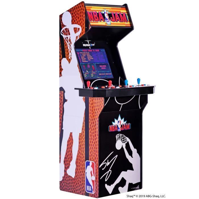 Machine d'arcade Arcade1Up NBA Jam SHAQ XL - 3 jeux inclus - WiFi Live et cross-play - 19 pouces