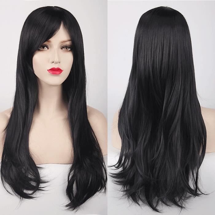 perruque cheveux noir