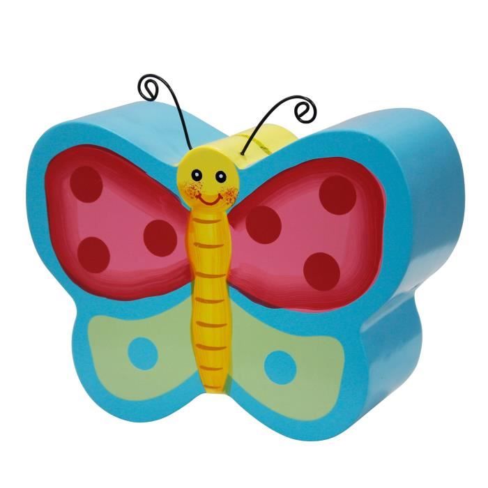 Tirelire Papillon En Bois Pour Chambre Enfant Fille Economiser Argent Fantasy Fields Td a Cdiscount Maison