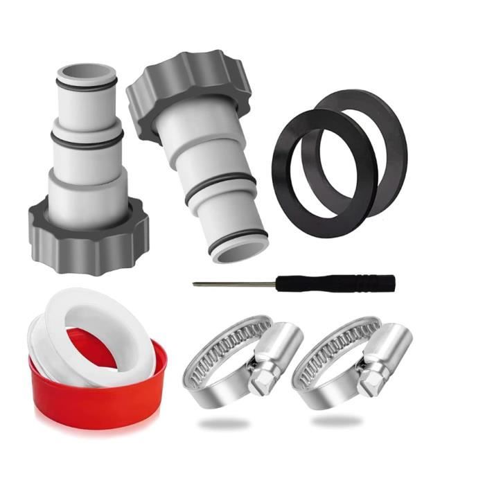 Lot 4PCS Adaptateurs Tuyau Piscine 32mm Vers 38mm – Raccords Anti-Fuite Intex & Compatibles – Pompe & Filtration Parfaite