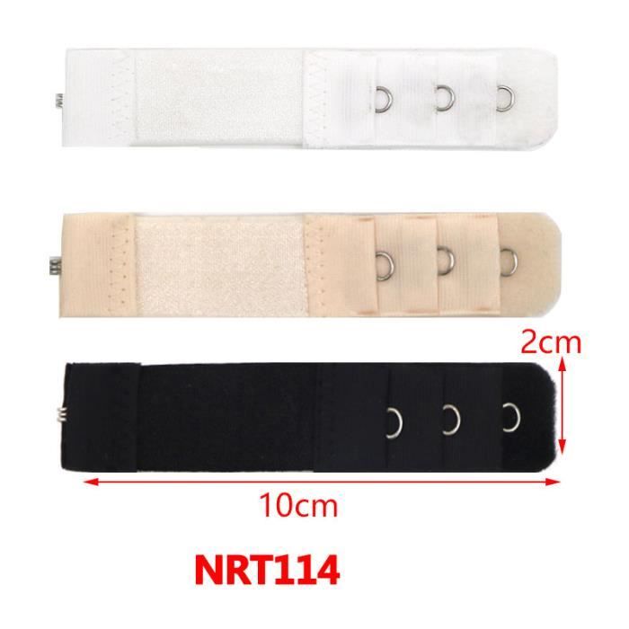 3 Clips De Maintien Pour Bretelles De Soutien-gorge - Anti-glisse, Réglables - Noir, Blanc, Nude