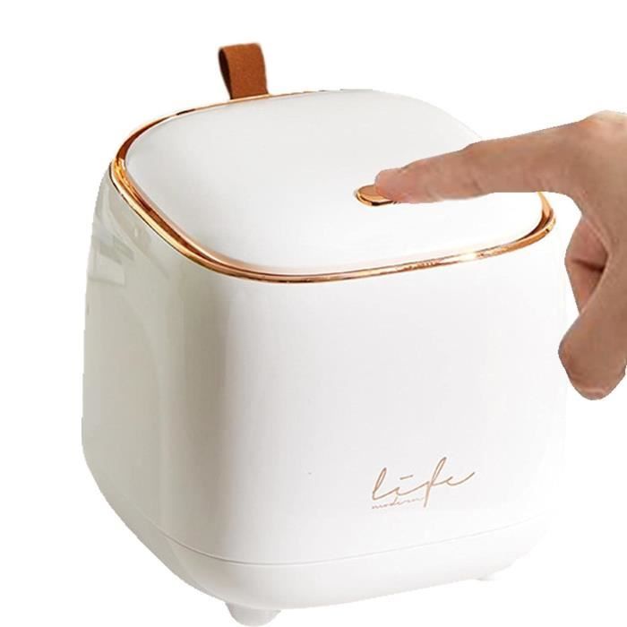 Tissting Mini Poubelle De Comptoir 13 X 13 X 15 Cm Poubelle De