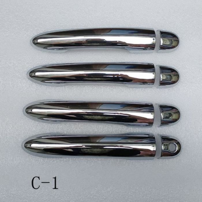 C1 - Couvercle de Poignée de Porte en Plastique Chromé Accessoire pour Renault Clio 3 iii uy3