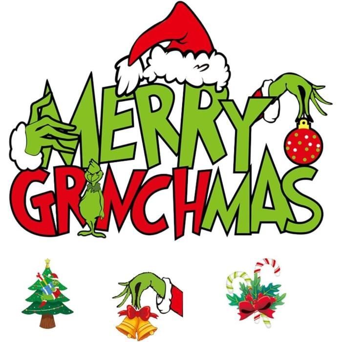 Décorations Grinch Pour Sapin De Noël - Lot De 5 Pièces (tête, Bras, Jambes) - Coton Et Feutre - Détachable, Amusant - 9