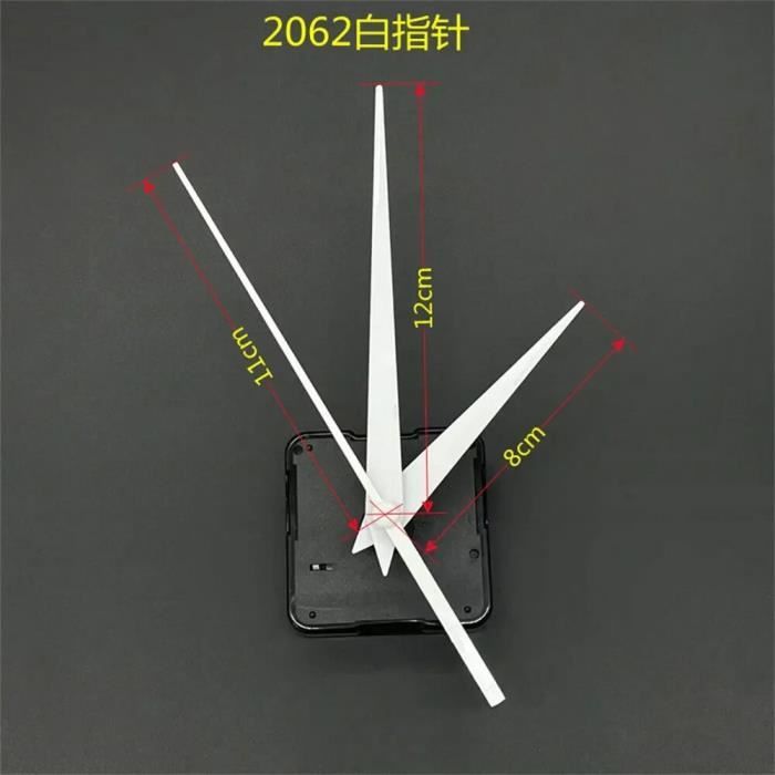Mécanisme Horloge à Quartz + Aiguilles XXL Extra-longues (20/30cm) - Pour Cadran épais