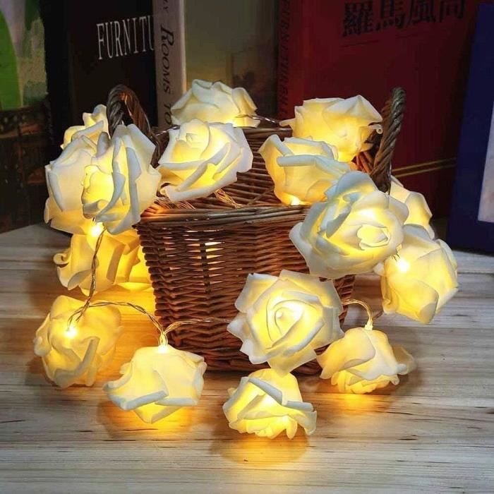 Guirlande Lumineuse à Fils Optiques 3 Mètres - 20 LEDs Multicolores, Sur Batterie, Pour Déco Chambre Ou Fête - 4