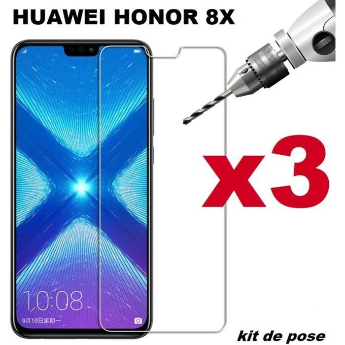Pack De 3 Films Protection écran Verre Trempé Pour Huawei Honor 8 - Neuf, Brillant