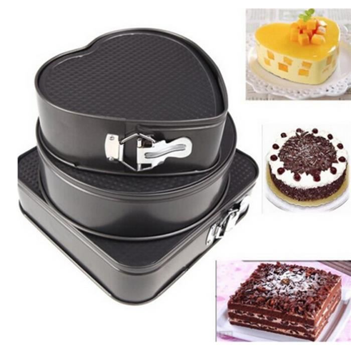 Forme Ronde Base Amovible Lot De 3 Moules A Charniere Antiadhesifs Pour Gateau Patisserie Moules A Patisserie Napravi Rs Forme Ronde Base Amovible Lot De 3 Moules A Charniere Antiadhesifs Pour Gateau Patisserie Moules A Patisserie Napravi Rs