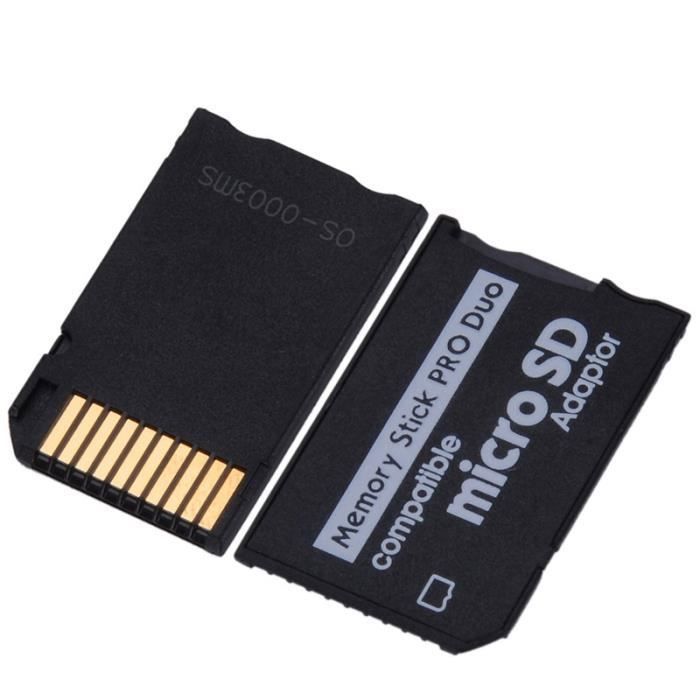 Adattatore Micro SD TF A Memory Stick Pro Duo: Convertitore Nero Compatto Per Schede Di Memoria