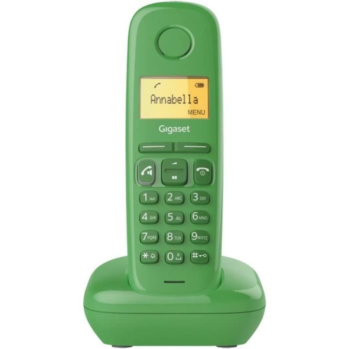Téléphone Fixe France Télécom Amarys – Sans Fil, Combiné Unique, Couleur Saumon