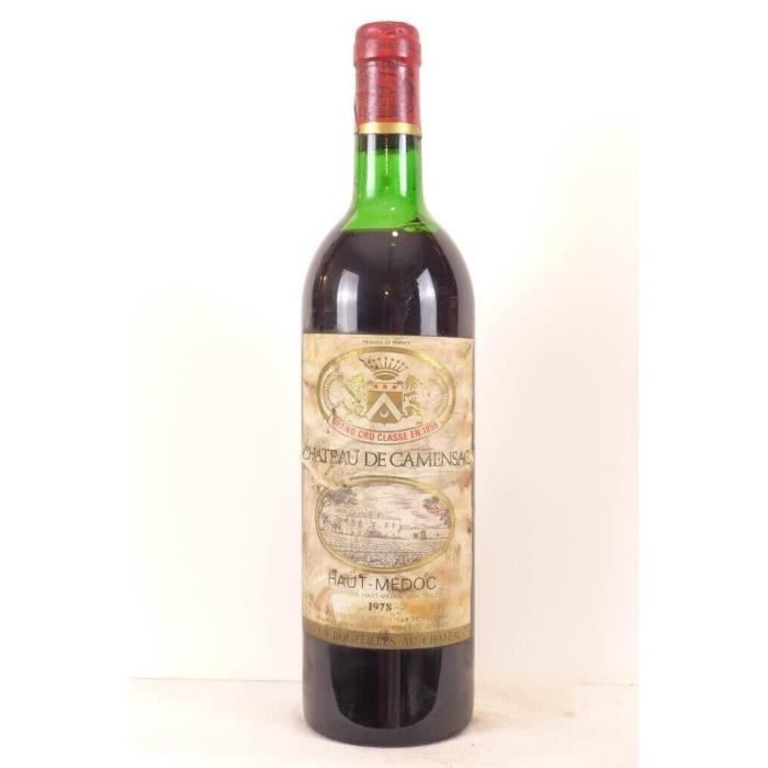 Estampe – Château Camensac – Grand Cru Classé Du Médoc – Millésime 1999 – Encadrement D’occasion