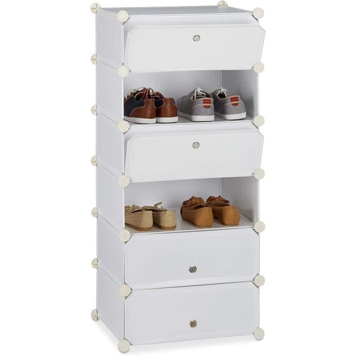 Armoire à Chaussures Portatif Avec Portes Transparentes Pour Gagner De La Place, Porte-Chaussures Pour Chaussures, Bottes - Maison