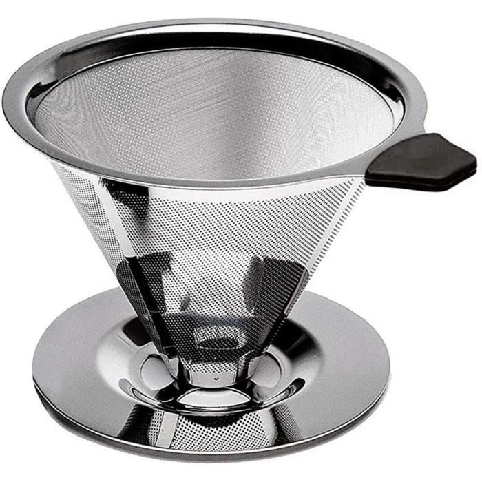 Filtre à Café Réutilisable Inox - Pliable, Pour Machine à Café