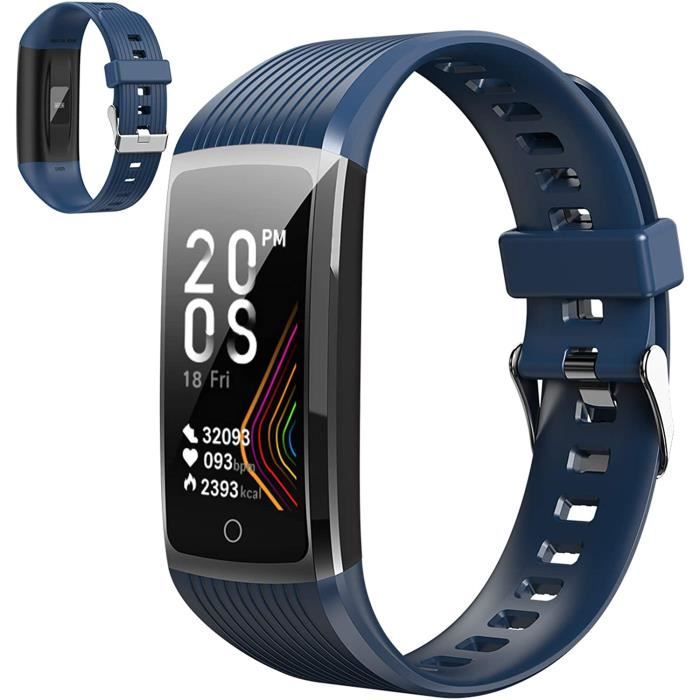 Bracelet Connecté Duckdik Homme/Femme - GPS Intégré, Moniteur Cardiaque, SPO2, Sommeil, Étanche 5ATM - 5