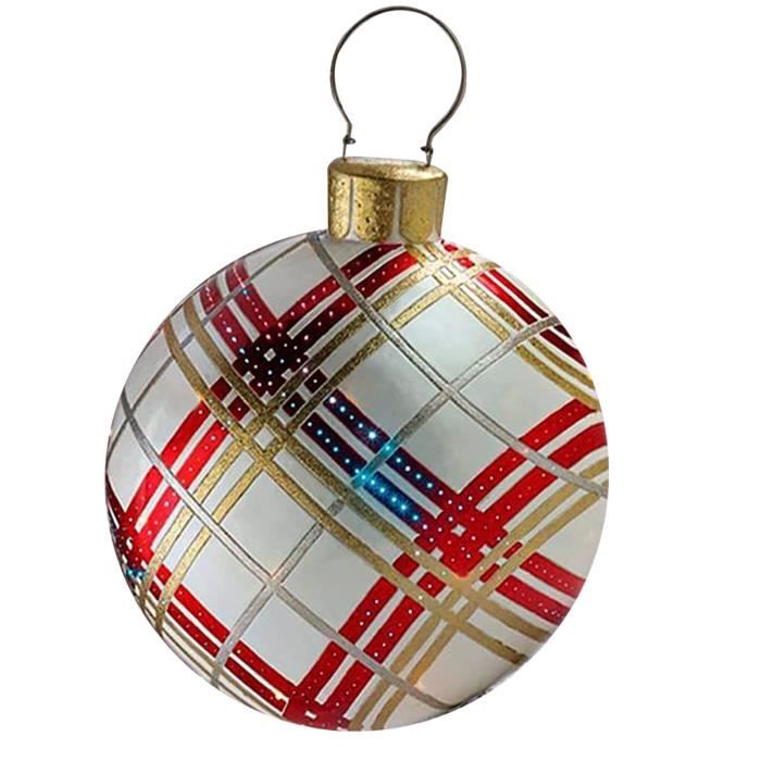 Décorations De Noël Boule Gonflable Extérieure En PVC De 60 Cm