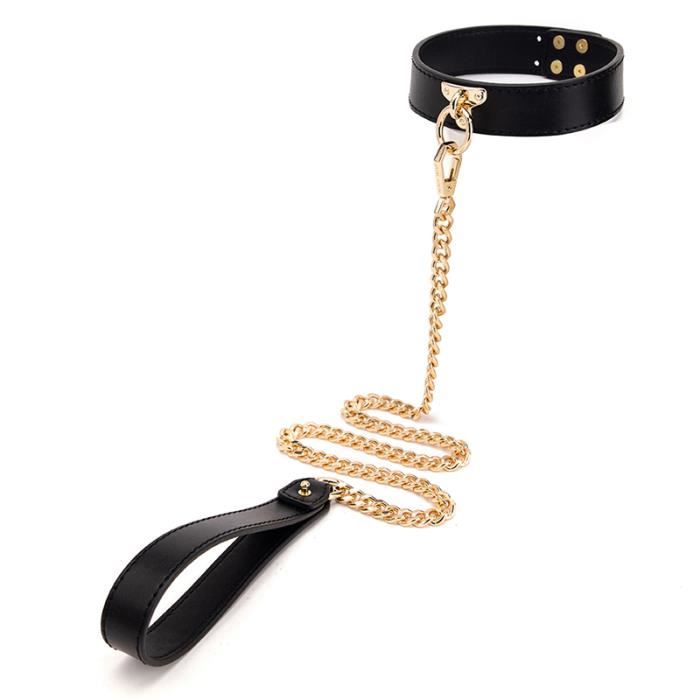 2 Noirs Un Bondage Sexy En Cuir V ritable Colliers De Cha ne Avec 2 Noirs Un Bondage Sexy En Cuir V ritable Colliers De Cha ne Avec