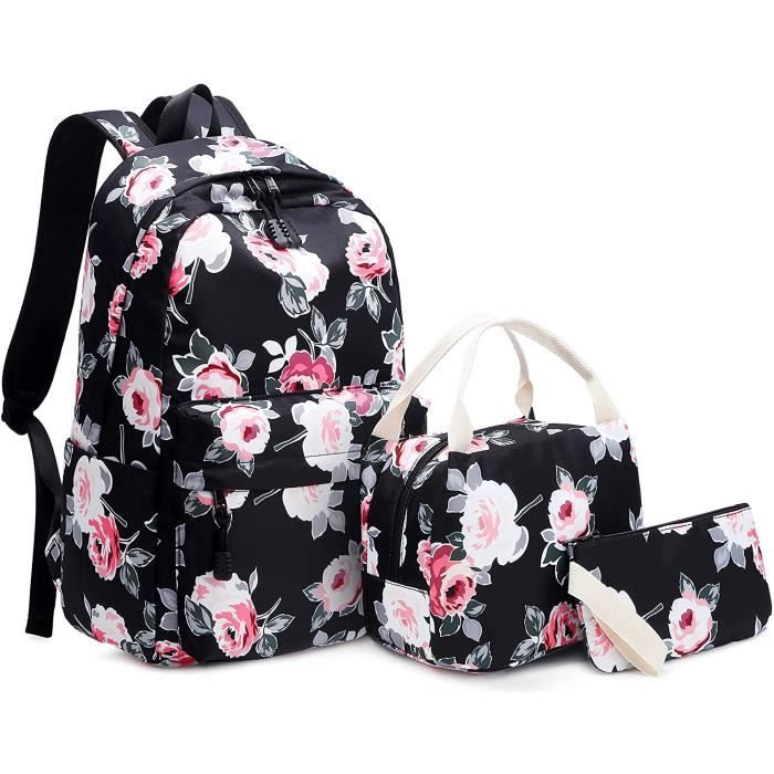 Collège Sac Cours Femme Fac Sac Cabas Double Tree Noir Format A4