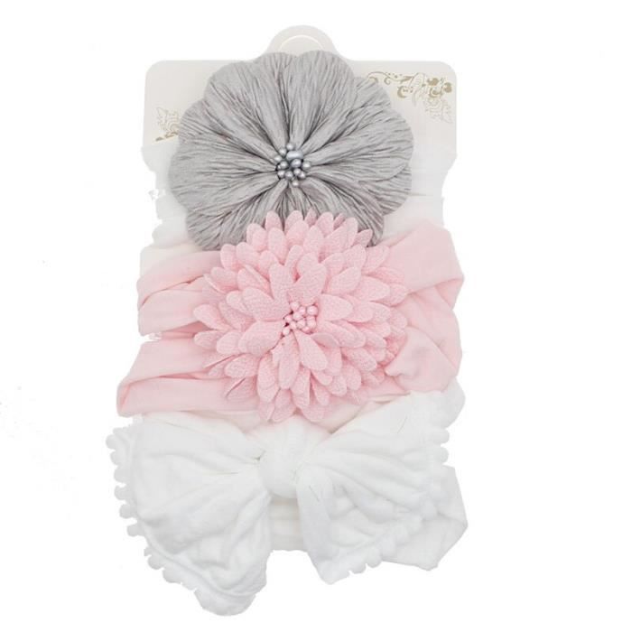Couverture En Laine Pour Bébé Nouveau-né Avec Bandeau Fleur - Lot De 2 Accessoires Photo