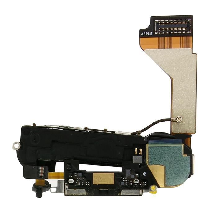 Câble Chargeur Noir Pour IPhone 4 - Neuf Générique (modèles A1349, A1332)