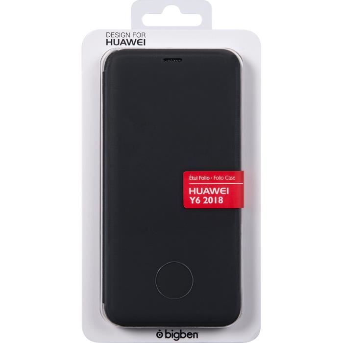 Etui folio Huawei Y6 2018 Rabat Synthétique