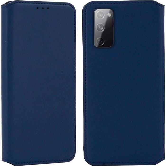 Coque pour Samsung Galaxy S20 FE, Housse Etui Portefeuille Cuir pour Samsung Galaxy S20 FE - Bleu