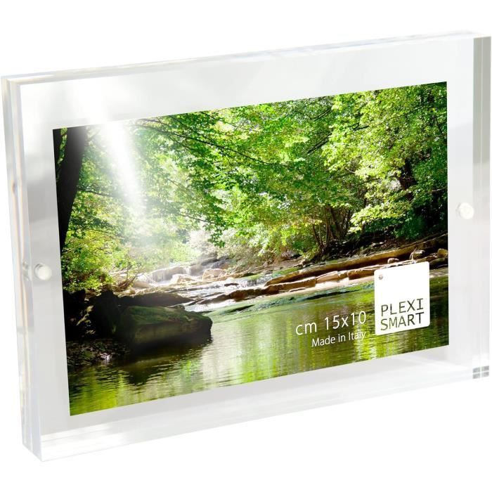 Cadre photo plexi gris 15,50 x 20,50 cm main image 1