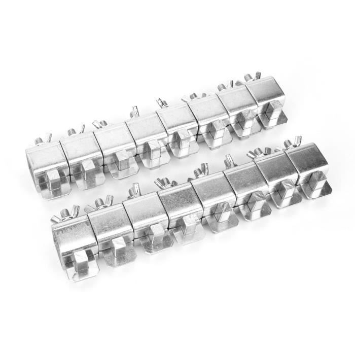 Lot De 8 Panneaux De Pinces à Souder Acier Pour Porte Auto - 5x2,5 Cm - Neuf En Emballage