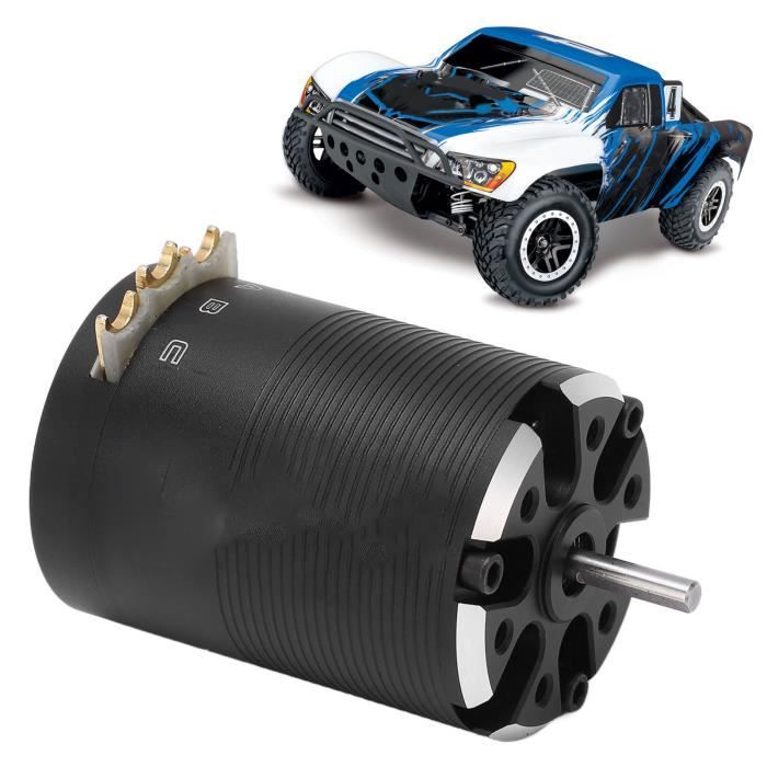 Dilwe Ensemble De Moteur Sans Balais 540 étanche F540 3000 KV 4 Pôles Pour Voiture Télécommandée 1/10