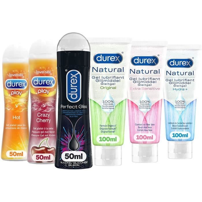 Durex Gels Lubrifiants - Naturel à l Aloë Vera 100ml - Naturel Extra ...