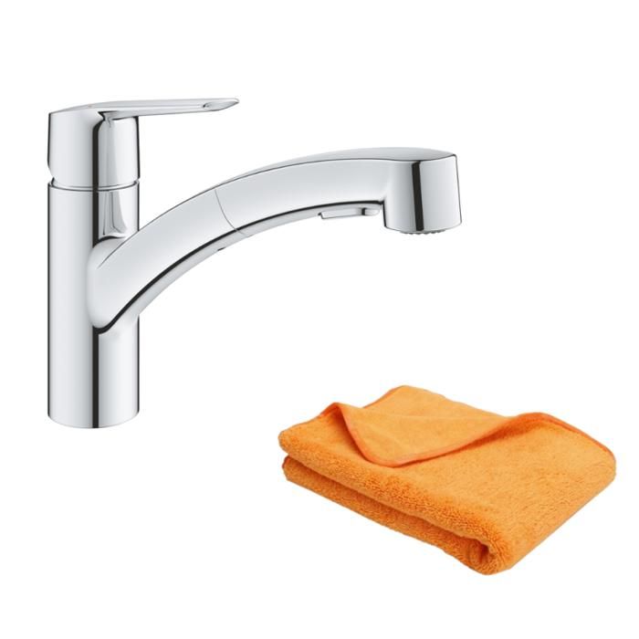 Robinet de cusine avec douchette Start 2021 + microfibre