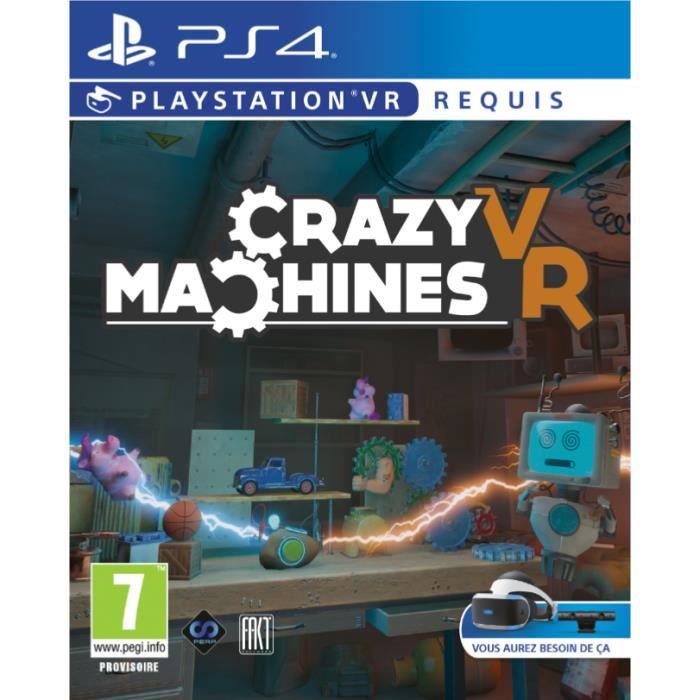 Just For Games Jeu De Réflexion - Crazy Machines - PS4 - Vr - 40 Niveaux - 7+