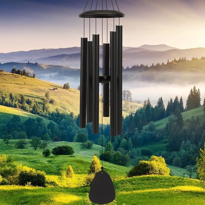 Carillon à Vent 2 Pièces - 24 Tubes En Alliage Aluminium - Déco Jardin Et Patio - Son Apaisant - Cadeau Décoration Extérieure