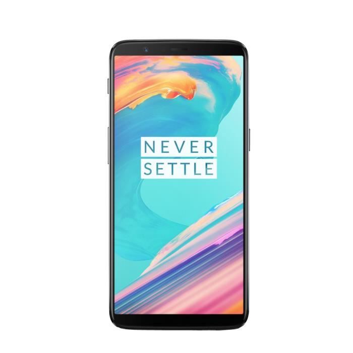 Achat T&eacute;l&eacute;phone portable OnePlus 5T 4G Smartphone 6.01 pouces 18: 9 6GB+64GB Qualcomm Snapdragon 835 Octa-core 2.45GHz 16MP+20MP NFC Empreinte digitale pas cher
