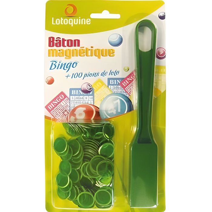 Bâton magnétique 100 pions - LOTO / BINGO - Jeux - Jouets