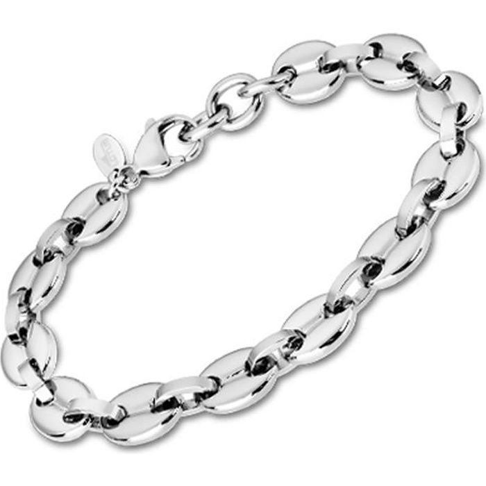 Bracelet - Lotus - Urban Man - Acier inoxydable - Grain de café - Blanc