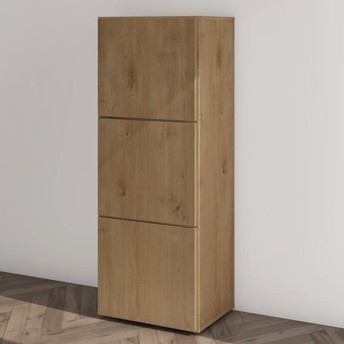 Mai & Mai Armoire à Chaussures Commode à Chaussures Entrée Meuble à Chaussures Marron Clair 45x36x120 cm ACH2