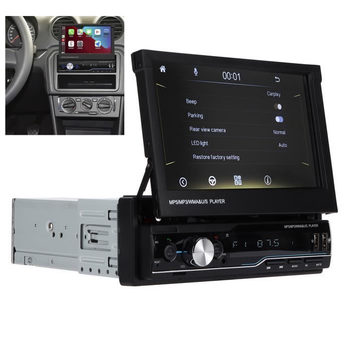 Minifinker Autoradio stéréo 1DIN Car Stereo Radio Multimedia Navigation