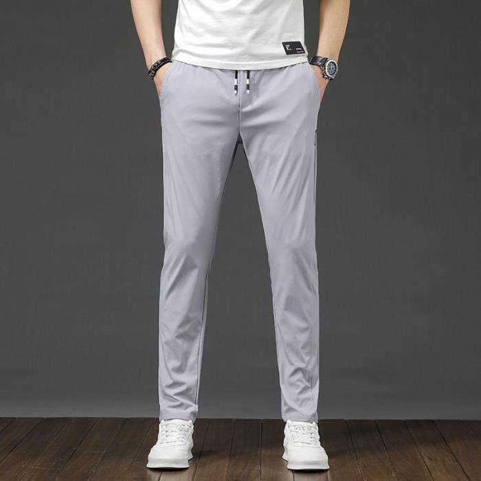 Timelessflex - Pantalon Stretch Homme Coupe Droite Extensible, Confort Et Élégance Au Quotidien