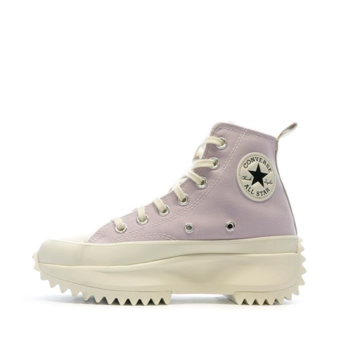 Baskets Femme Converse Run Star Hike - Violet/Rose - Tige Textile - Plateforme